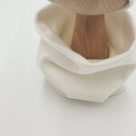 Komin prążkowany ecru