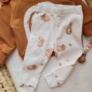 Legginsy prążkowane sweet bunny