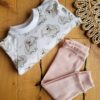 Bluza i legginsy dziewczęce w króliczki