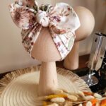 Turban dla dziewczynki z kokardą pin-up Dalie