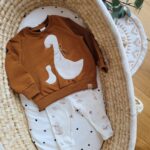 Bluza dziecięca mama gąska ciemny karmel