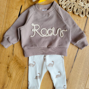Bluza dziecięca roar i legginsy prążkowane