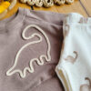 Bluza dziecięca z dinozaurem i legginsy prążkowane - obrazek 2