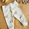 Legginsy prążkowane dziecięce dinozaury