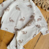 Zestaw bluza i legginsy prążkowane dla dziecka