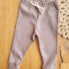 Legginsy prążkowane dla dziecka Cappucino - obrazek 4