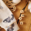 Legginsy prążkowane dziecięce ocean