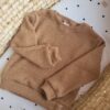 Sweterek dziecięcy oversize karmel