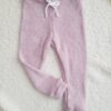 Legginsy sweterkowe dla dziewczynki różowe