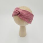 Opaska przeplatana dla dziewczynki wrzosowy róż