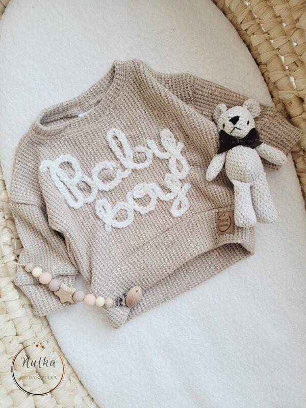Sweterek beż Baby boy