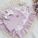 Komplet dla dziewczynki Peony pastelowy róż