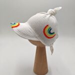 Muślinowa chustka wiązana dla chłopca Kolorowe tęcze