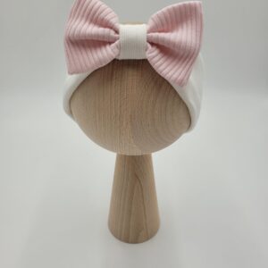 Opaska prążkowana z kokardą