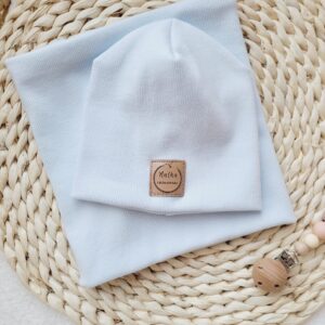 Czapka i komin dla dziecka Baby blue