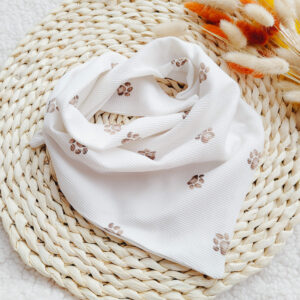 Chusta wiązana dla dziecka prążek psie łapki