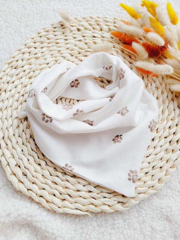 Chusta wiązana dla dziecka prążek psie łapki