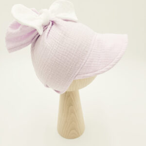 Chustka z daszkiem muślin - lawenda