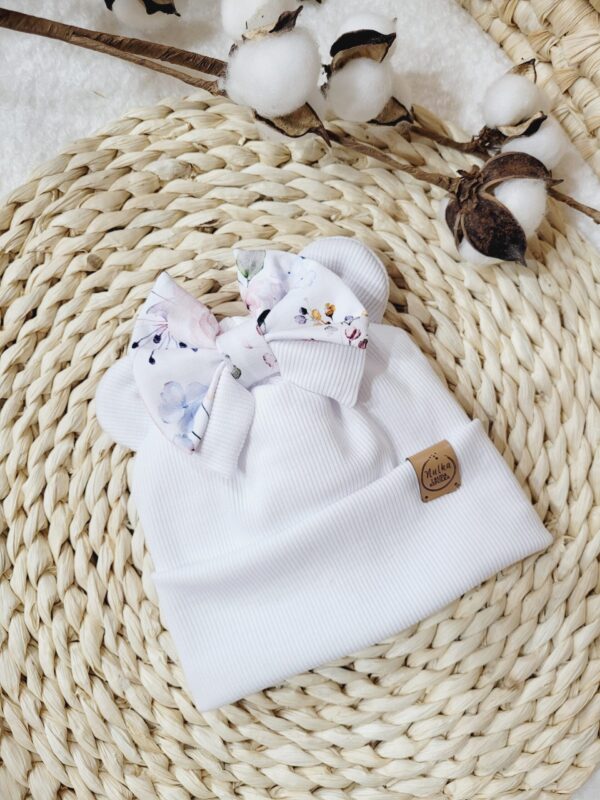 Czapka-dla-dziewczynki-z-kokardka-Pastelowe-roze-biel-scaled-1.jpg