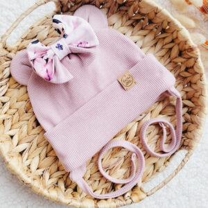 Czapka dla dziewczynki z kokardką Minnie - kolory