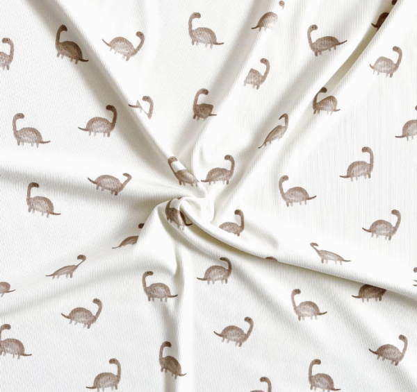 Dzianina prążkowana dinozaury