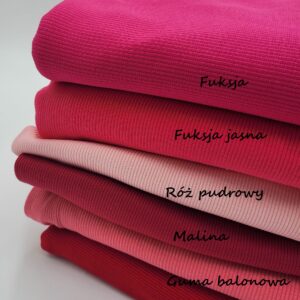 Dzianina prążkowana kolorystyka Dzianina prążkowana kolorystyka