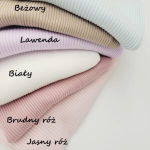 Dzianina szeroki prążek kolory