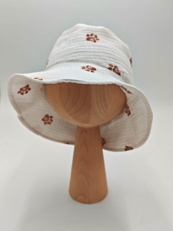 Kapelusz muślinowy dla chłopca Psie łapki