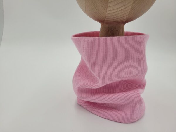 Komin prążkowany dziecięcy różowy