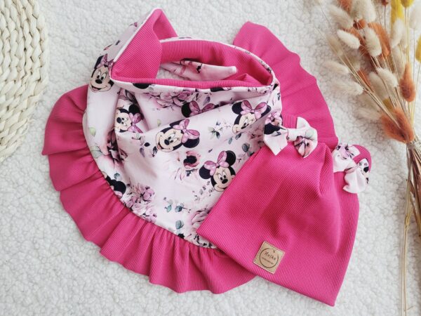 Komplet-dla-dziewczynki-chusta-z-falbanka-Minnie-fuksja-scaled-1.jpg
