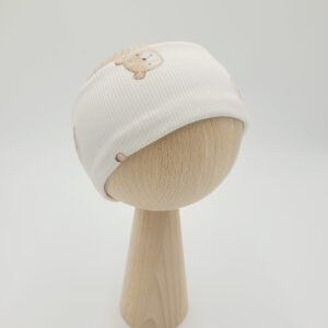 Opaska prosta prążkowana misie