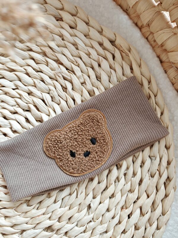 Opaska z misiem cappucino