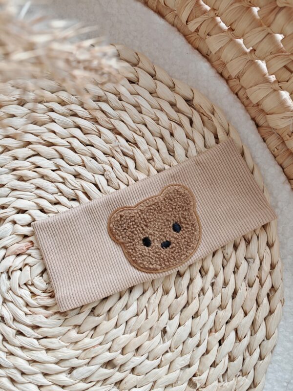 Opaska z misiem jasny beż