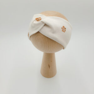 Opaska dziewczęca prążkowana przeplatana w łapki